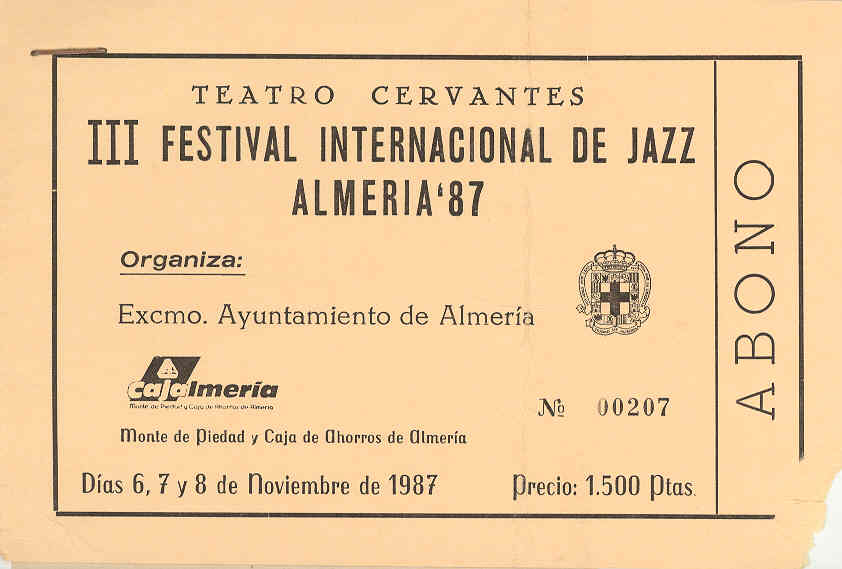 1987 - Abono del III Festival