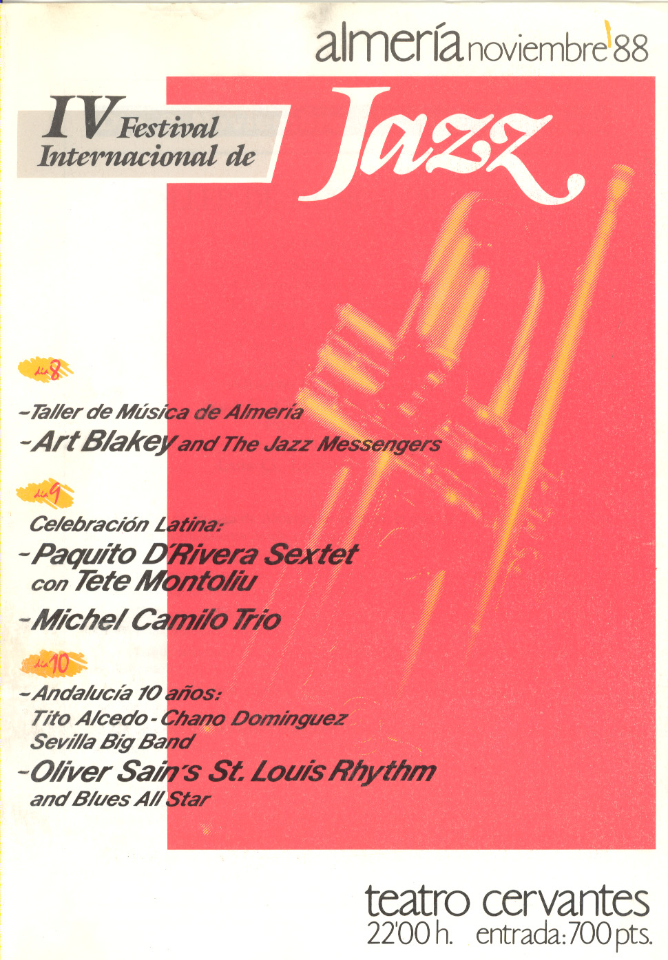 1988 - Programa IV Festival