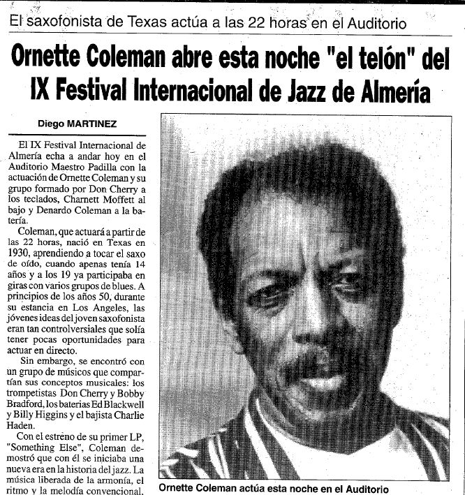 1993 - Recorte Prensa IX Festival